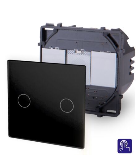 LUXUS-TIME Glas Touch Lichtschalter Dimmer USB SAT Wechseslchalter Steckdosen - Bild 18 von 65