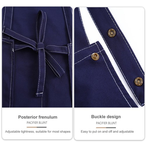 Unisex Waterproof Apron with 2 Pockets Adjustable Neck Strap Kitchen Cooking US - Picture 13 of 28