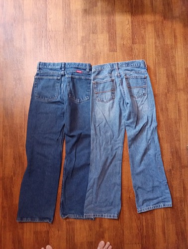 Vintage Wrangler Arizona Jeans Youth Boys Size 14 Blue Denim Shorts Lot Of 4! - Picture 8 of 9