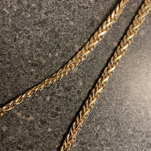 Gold Color Heart Shape Rhinestone Braided Chain Christian Dior Choker - Picture 4 of 17