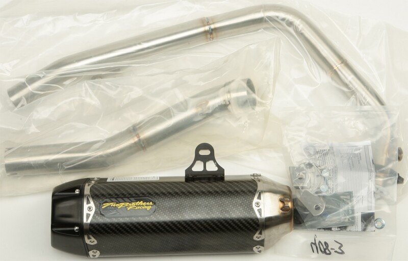 Two Brothers Racing 005-4020105-T Black Carbon Fiber Tarmac Full Exhaust System