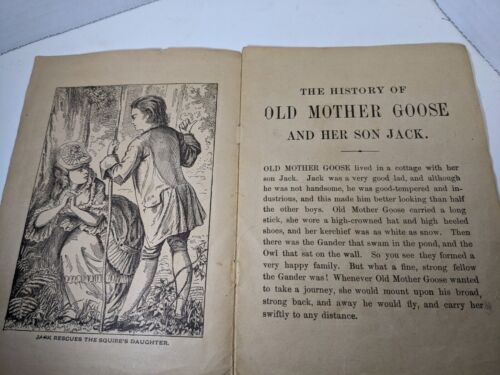 1890's Illustrated McLoughlin Toy Book, Mother Goose and Jack, Dame Trot Series - Picture 3 of 7