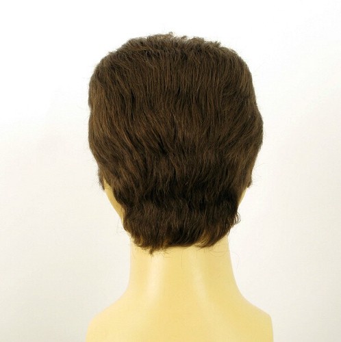 parrucca uomo capelli naturali castano chiaro ref JACK 8 - Picture 5 of 8