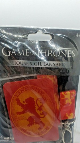 Game of Thrones Lanyard ID Badge Holder HOUSE SIGIL LANYARD Lannister (Sealed) - Picture 2 of 3