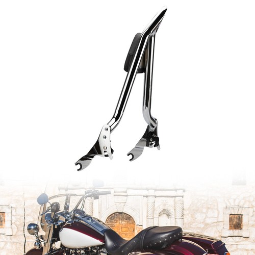 Backrest Sissy Bar Chrome Durable Rear Fit For Harley Road Glide 09-2023 - Picture 12 of 14