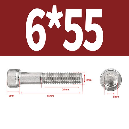 TORNILLOS HEXAGONALES CABEZA TAPA ALLEN M4 A M12 A2 ACERO INOXIDABLE DIN 912 - Imagen 19 de 50