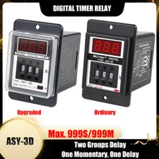 Digital Timer Relays Max. 999S/999M Two Groups Delay/One Momentary, One Delay