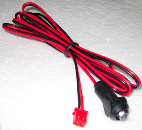 Super Bright Blue LED 3 volt with 47" leads and plug fits various car  alarms - Picture 1 of 2