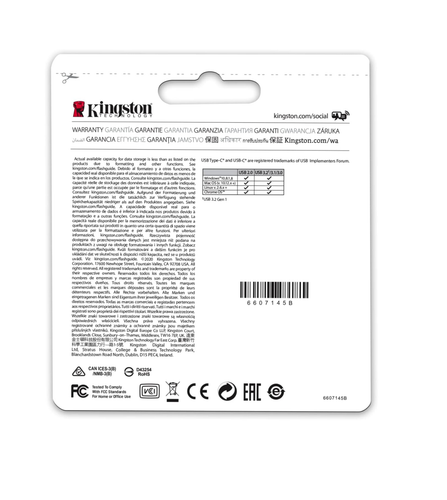 Kingston DataTraveler microDuo 3C USB Flash Drive, DTDUO3CG3/64GB; 128GB; 256GB - Picture 12 of 26