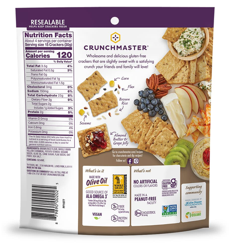 Multi Grain Gluten Free Sea Salt, 4 Ounce Bags, (Pack of 12) - Picture 3 of 11