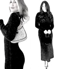 ZARA LONG BLACK DRESS SIZE SMALL super soft NEW