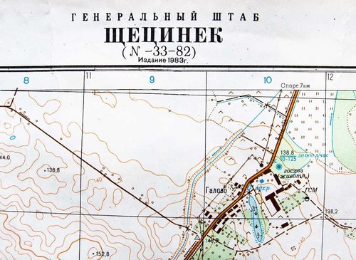 Mapa topográfico militar soviético ruso - SZCZECINEK (Polonia), 1:10 000, edición 1983 - Imagen 2 de 4