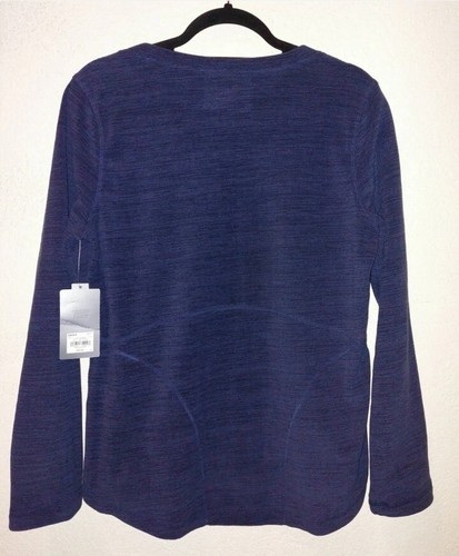 Tek-Gear Pullover Fleece V-Neck Shirt PXL Asphalt Purple Space Dye NWT - Picture 12 of 12