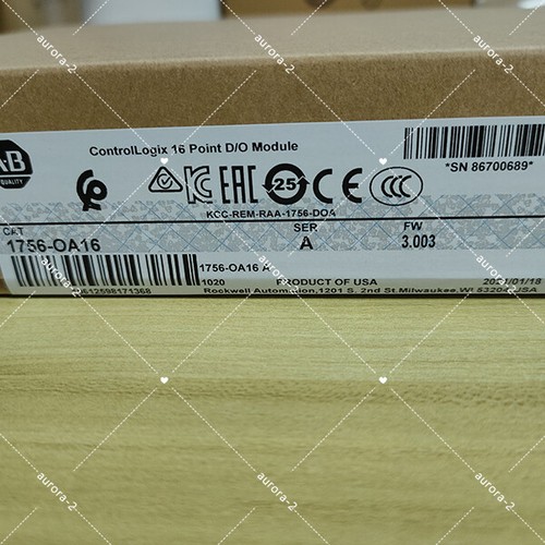 New Sealed Allen-Bradley 1756-OA16 SER A ControlLogix 16 Point D/O Module - Picture 6 of 7
