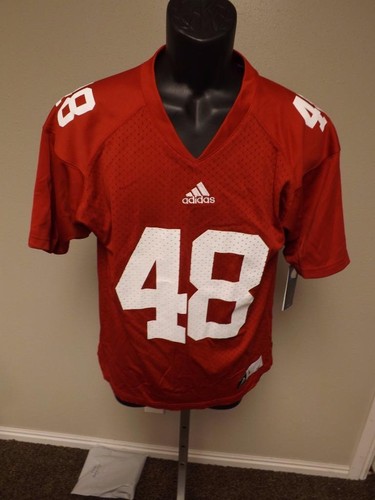 NEW Wisconsin Badgers #48 youth SIZE 14-16 L Large Adidas Jersey - Picture 3 of 4