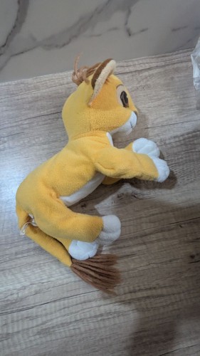 vintage Mattel Baby Simba Lion King Plush Animal Yarn Mane Tail 1994 - Imagen 7 de 9