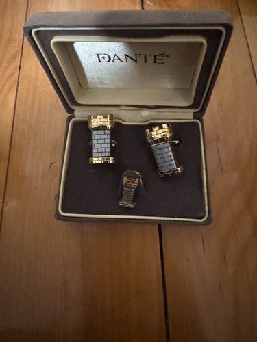 Gorgeous Vintage Cufflinks Dante - damaged box - Picture 1 of 4