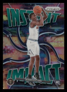 2021-22 Panini Prizm Instant Impact Prizms Green #6 Bones Hyland