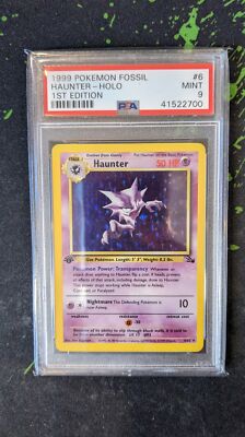 Haunter 6/62 Fossil 1st Edition Holographic Rare Pokemon