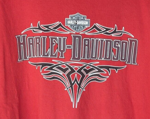 Harley Davidson T-Shirt Lakeland Florida – Men’s 2XL Red Graphic Tee - Picture 2 of 9