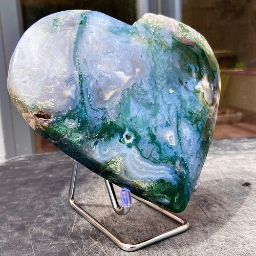 3.56LB Natural Polishing Water Grass Agate Quartz Crystal Spiritual Healing Love - 第 8/16 張圖片