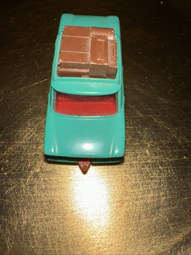 Matchbox Lesney #56 Fiat 1500 Diecast Spielzeugauto Sea-foam grün mit rotem Interieur - Bild 4 von 6