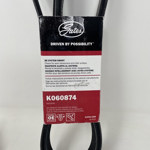 Serpentine Belt-Premium OE Micro-V Belt Gates K060874 21mm x 2232mm OC Fast Ship - Picture 4 of 7