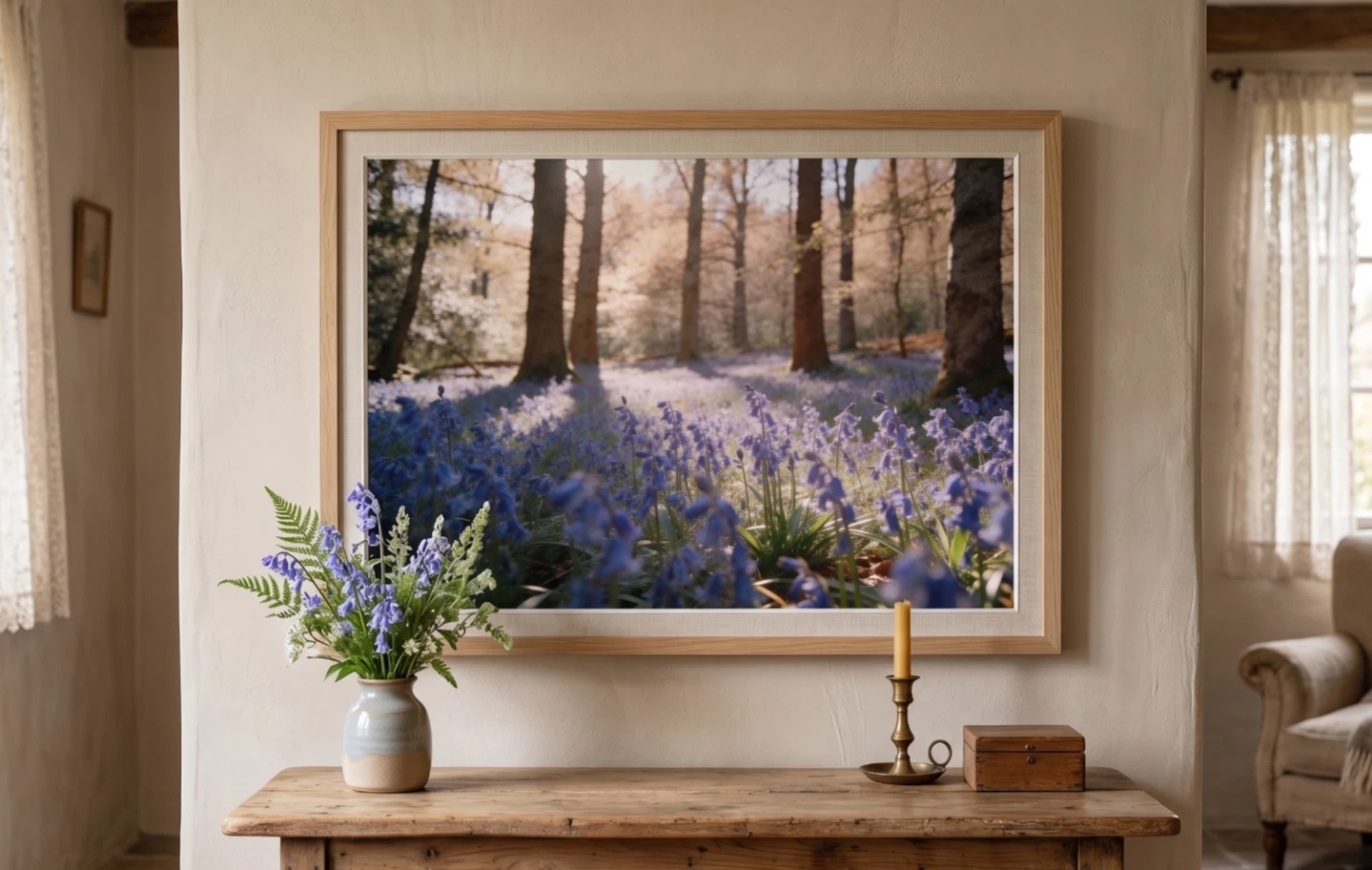 Bluebell Woodland Wall Art Print UK Spring Forest Nature Landscape
Opens in a new window or tab