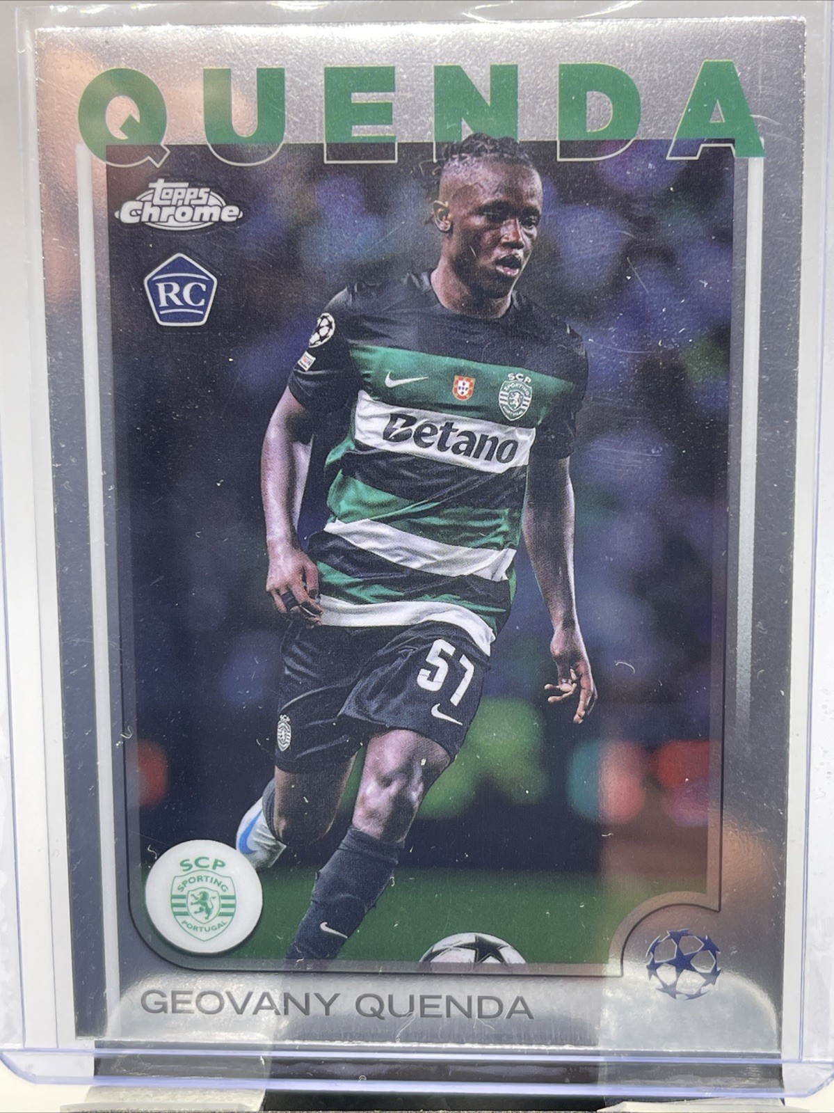 2024-25 Topps Chrome UEFA Geovany Quenda RC Rookie Sporting CP #108