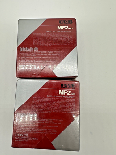 Maxell MF2-DD 3.5" Floppy Disks 10-Pack Double Sided 135 TPI Brand New Sealed - Afbeelding 2 van 5