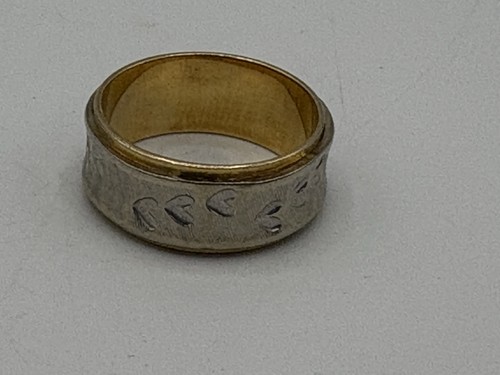 14k Gold Band Size 6.5 with Hearts, 6.1 g - Picture 4 of 7