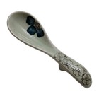 Asian Soup Spoon, Floral Design, Ramen Spoons, Perfect Depth 5.5"