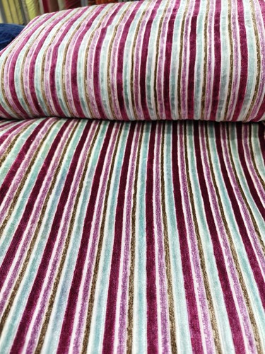Indian Multi Velvet Upholstery Fabric Sewing Running Fabric Cactus By Yard Arts - Picture 5 of 5