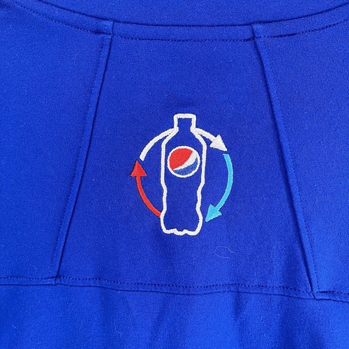 Under Armour Heatgear 1/4 Zip Medium Blue Pepsi Employee Workwear Pullover 5A - Picture 5 of 7