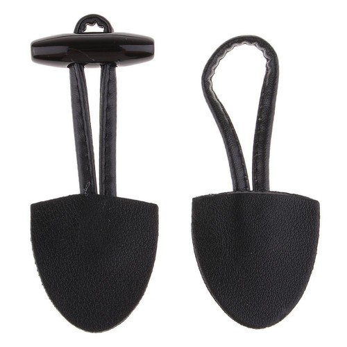 Pair of 6 Toggle Closure Horn Button for Coat DIY - Picture 4 of 7