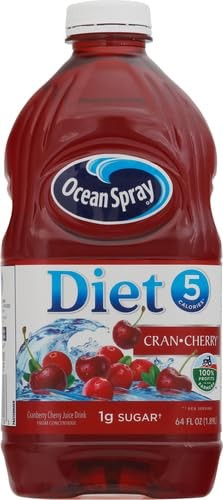 Ocean Spray® Diet Cran-Cherry® Cranberry Cherry 64 flüssige Unzen Flasche (1er Pack)  - Bild 2 von 7