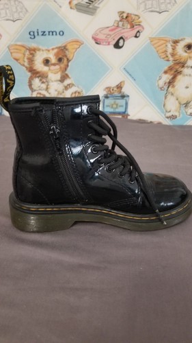 Dr. Martens 1460 schwarze Stiefel Jugend Größe 13 AirWair Reißverschluss und Schnürung - Bild 6 von 10