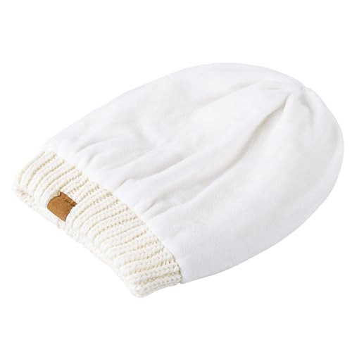 Slouchy Beanie Hat for Men and Women Winter Warm Chunky Soft One Size A9 Black - Picture 3 of 4
