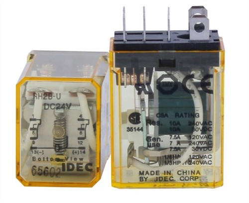 10Pcs Idec Relay RH2B-U 220-240VAC cq - Picture 3 of 3