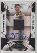 2009 Certified Freshman Fabric Signatures /399 Tyler Hansbrough Rookie Auto RC