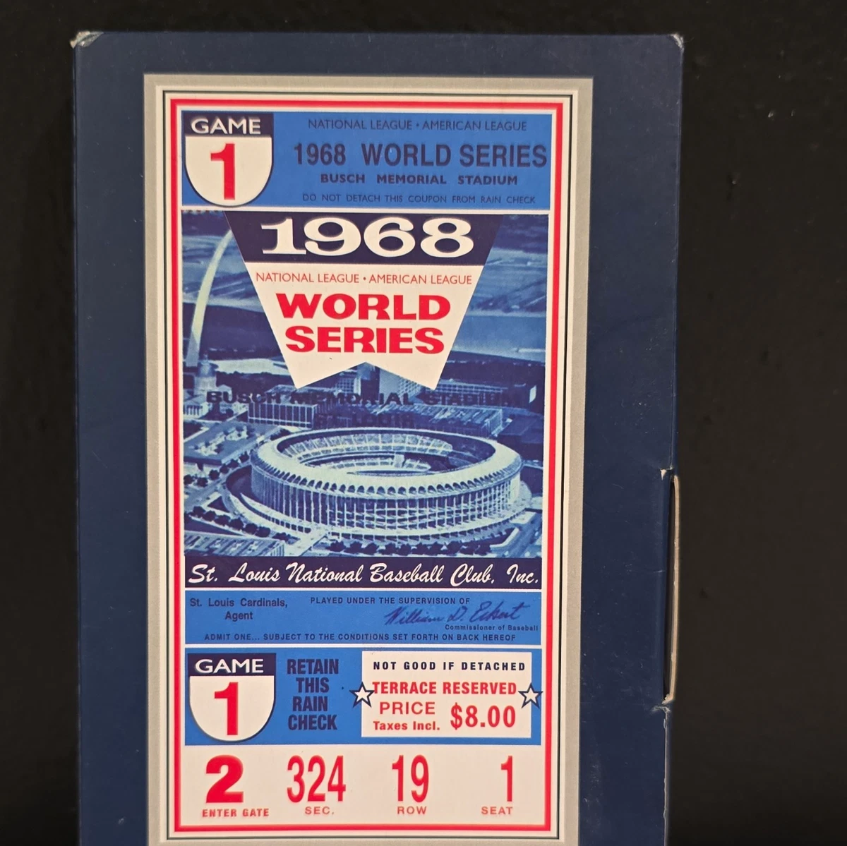 St. Louis Cardinals Baseball 1968 Vintage Sports Ticket Stubs for