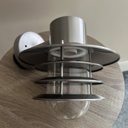 Blooma Tanakee Silber Effekt Netzbetriebene Halogen Außenwandleuchte G5B - Bild 5 von 6