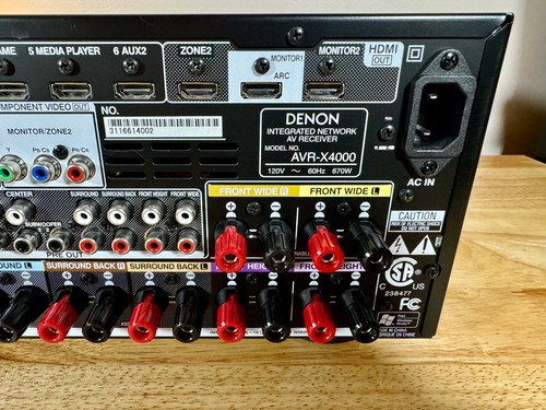 Denon AVR-X4000 7.2-Channel Receiver Original Box & Accessories A+ Condition! - Bild 11 von 16