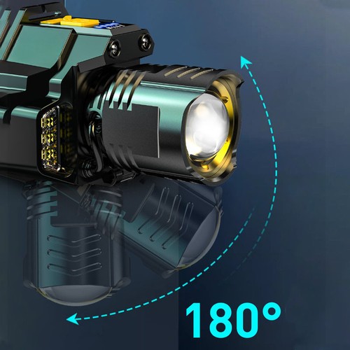 10000000LM Sensor Scheinwerfer LED COB Wiederaufladbare Stirnlampe Angeln Camping Lampe - Bild 5 von 17
