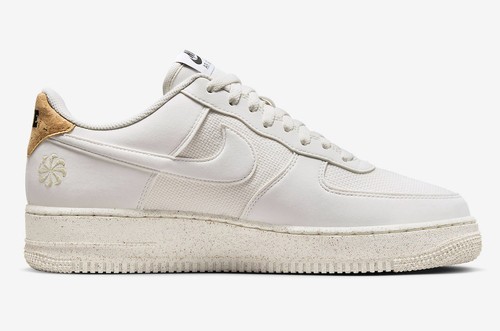 2023 NIKE AIR FORCE 1 07 LV8 LOW SZ 9 NEXT NATURE CORK WHITE PHANTOM DV7184-001 - Picture 3 of 6