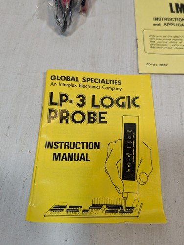 Monitor lógico Global Specialties LM-1 LP-3 sonda lógica DP-1 pulsor digital - Imagen 6 de 9
