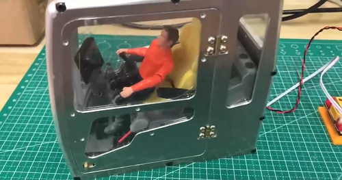 New Aluminum Cab for RC Excavator DIY Part Hydraulic Toy CNC Seat High Quality - Video 1 of 1