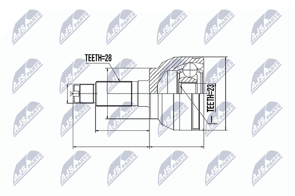 NEU - NTY NPZ-MZ-047 Gelenksatz, Antriebswelle FüR Mazda-image
