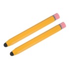 2pcs Stylus Pens for Touch Screens Hexagon Crayon Stylus Pen Capacitive Yellow
