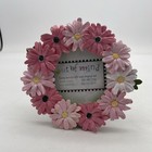 Ceramic Flower Round Picture Frame Handmade
